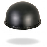 Hot Leathers Turtle Style Matte Black Low Profile Novelty Helmet Dull Helmet Novelty - Tophatter Daily Deals