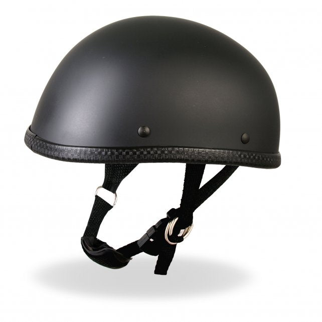 Hot Leathers Eagle Style Matte Black Low Profile Novelty Helmet Dull Helmet Novelty - Tophatter Daily Deals