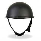 Hot Leathers Eagle Style Matte Black Low Profile Novelty Helmet Dull Helmet Novelty - Tophatter Daily Deals