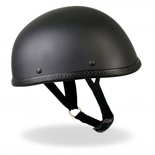 Hot Leathers Eagle Style Matte Black Low Profile Novelty Helmet Dull Helmet Novelty - Tophatter Daily Deals