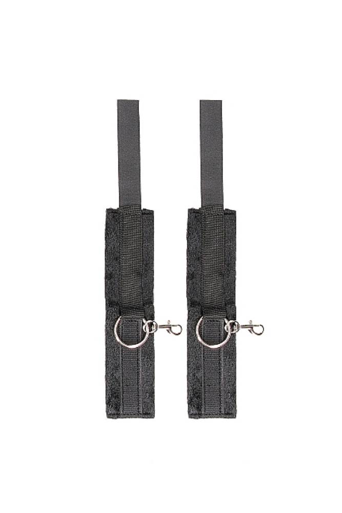 Ouch by Shots Toys - Black & White - Velcro Hogtie with Hand & Ankle Cuffs - Black BDSM - Tophatter Daily Deals