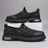Hollow Out Slip on Men's Loafers Men Shoes - Tophatter Daily Deals