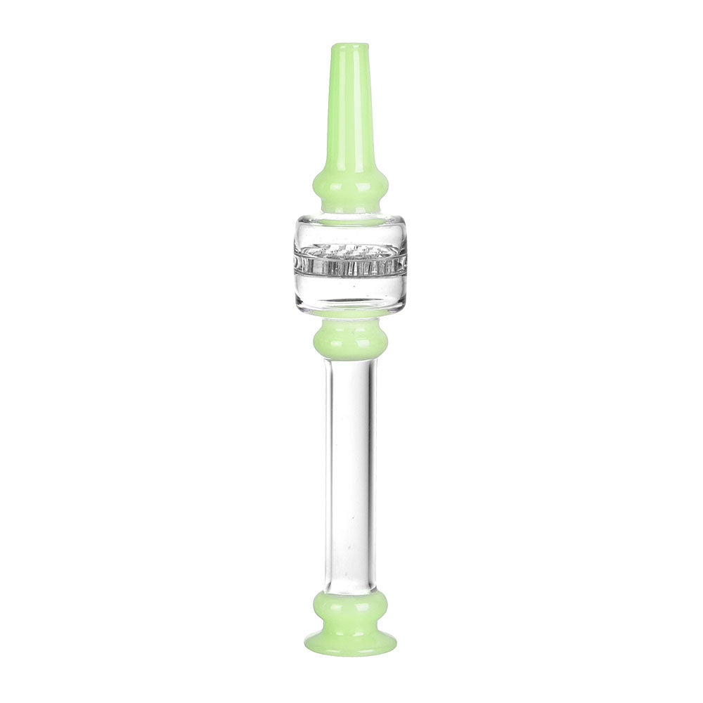 Honeycomb Diffuser Dab Straw Opaque Green Glass Dab Straws - Tophatter Daily Deals