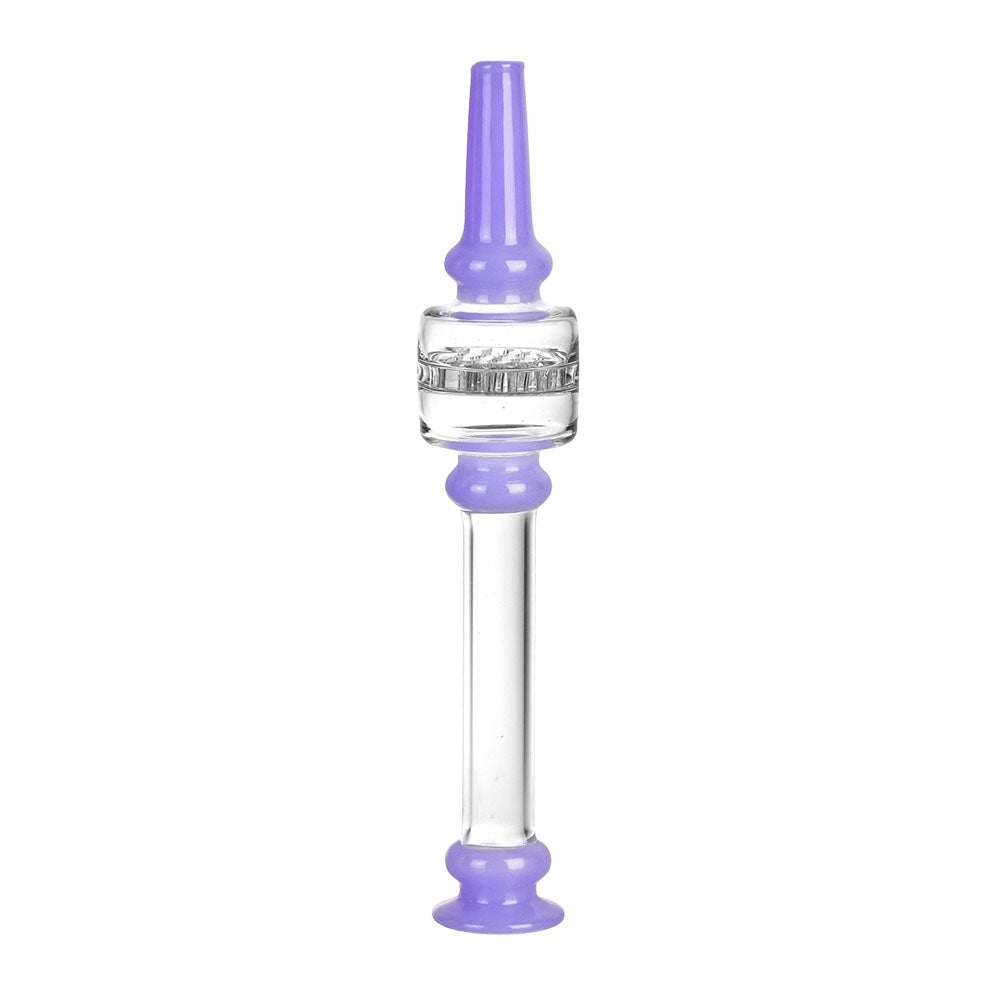 Honeycomb Diffuser Dab Straw Opaque Purple Glass Dab Straws - Tophatter Daily Deals