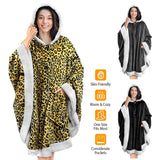 Hoodie Blanket Snuggle Robe Women's Loungewear - Tophatter Daily Deals