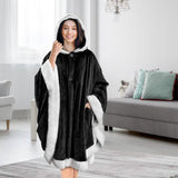 Hoodie Blanket Snuggle Robe Women's Loungewear - Tophatter Daily Deals