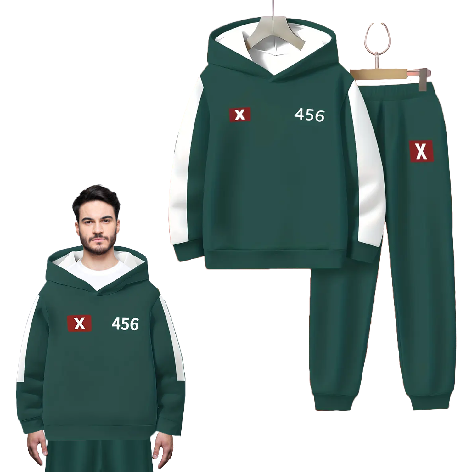 Hoodie and Joggers Set – Boys/ Girls Squid Game Inspired Casual Outdoor Tracksuit 13 Year Hoodie and joggers set - Tophatter Daily Deals