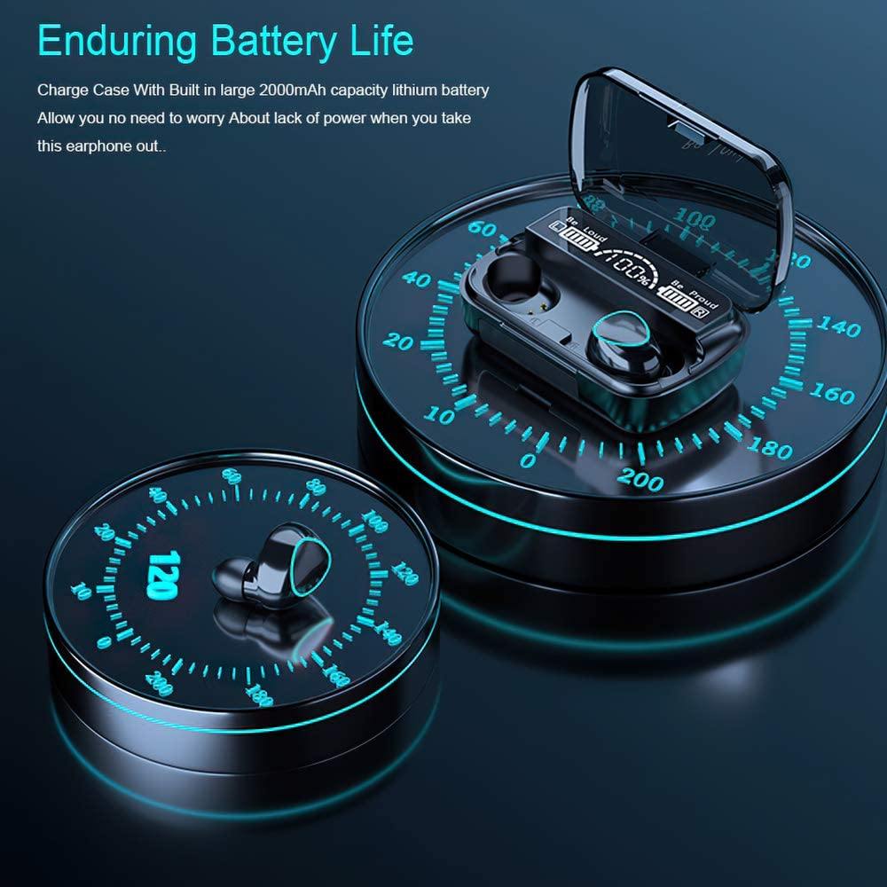 Hornorm Bluetooth 5.1 Earphones Auto Pairing Bluetooth Headphones In-Ear Headphones - Tophatter Daily Deals