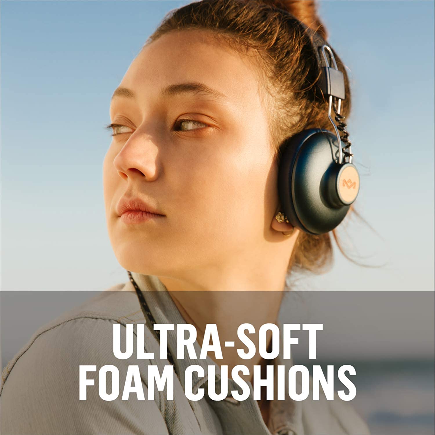 House of Marley Positive Vibration 2 Over-Ear Wired Headphones Over-Ear Headphones - Tophatter Daily Deals