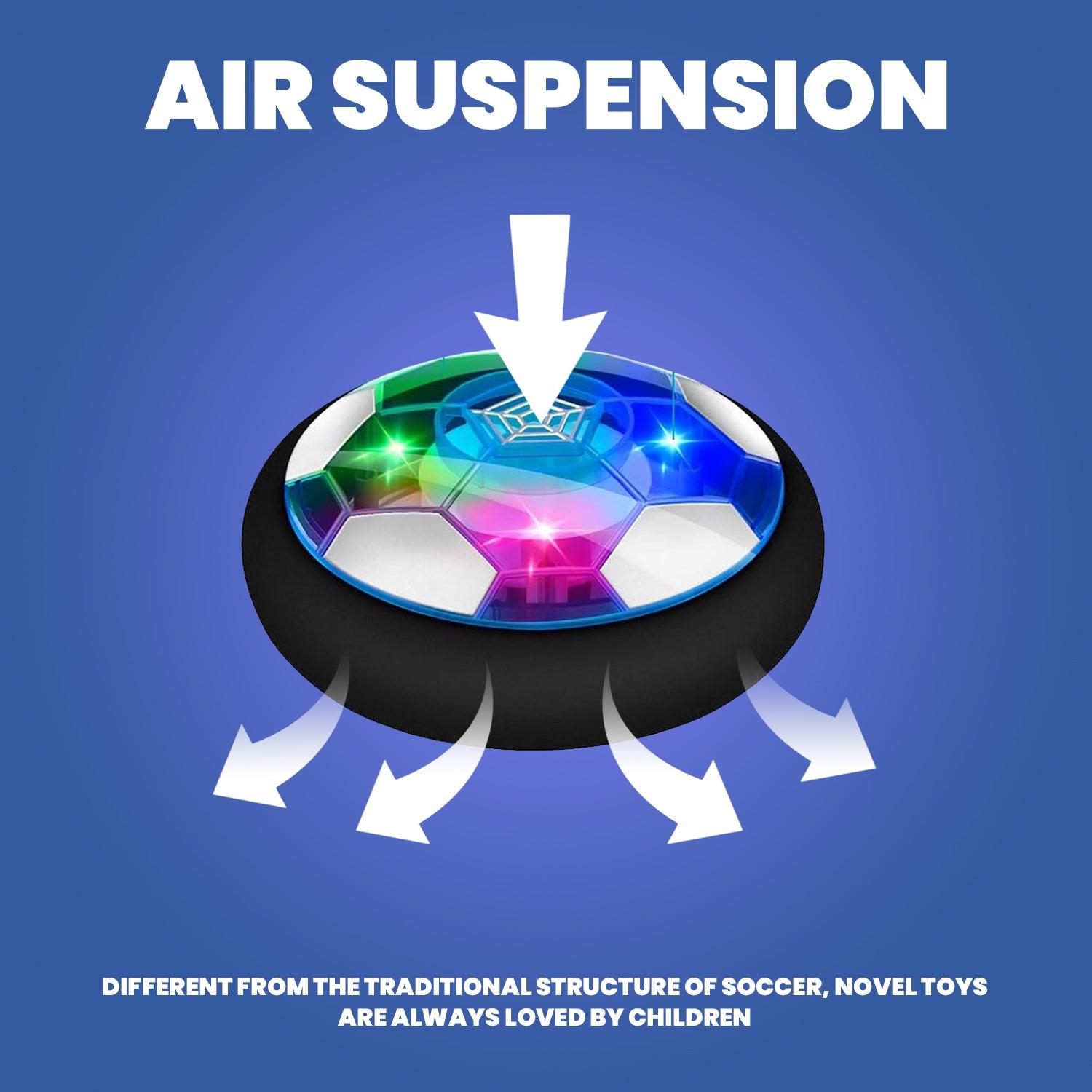 Hover Soccer Ball - Kids 3-12 Year Old Rechargeable Air Power Sport Football with Colorful LED Light | Foam Bumpers Indoor Outdoor Disk Toy Christmas Toys - Tophatter Daily Deals