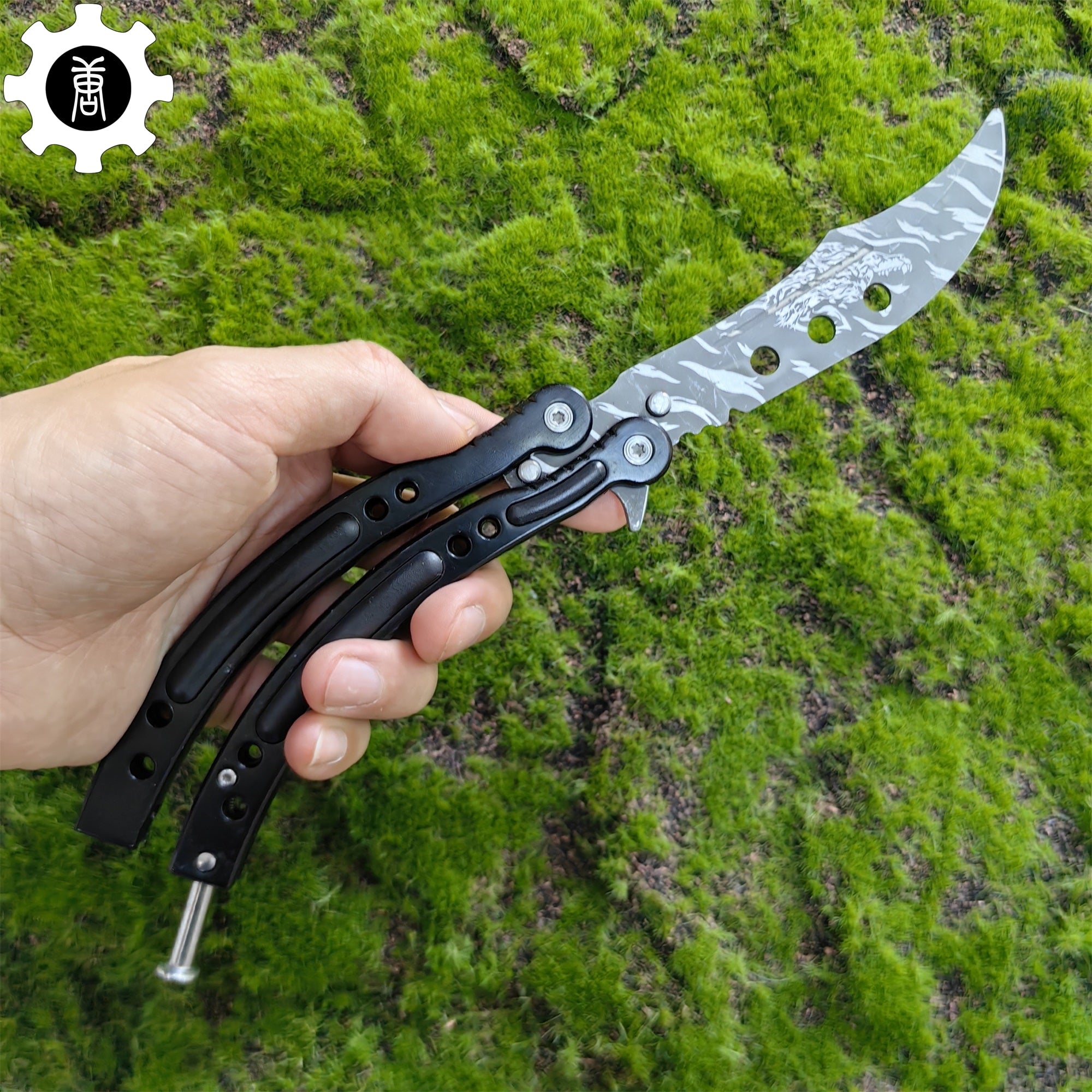 Howl Balisong Metal Butterfly Knife Game Prop - Tophatter Daily Deals