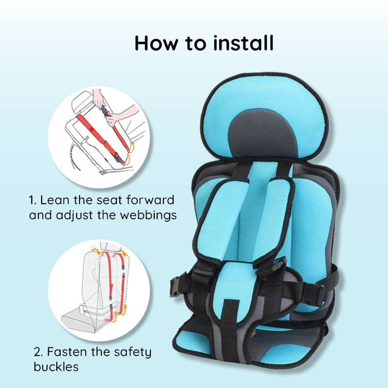 Child Car Seat Cushion Safety Pad Easy Install Comfortable - Tophatter Daily Deals