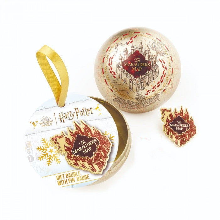 Harry Potter Marauders Gift Bauble Inc. Pin Badge Hanging Ornament - Tophatter Daily Deals