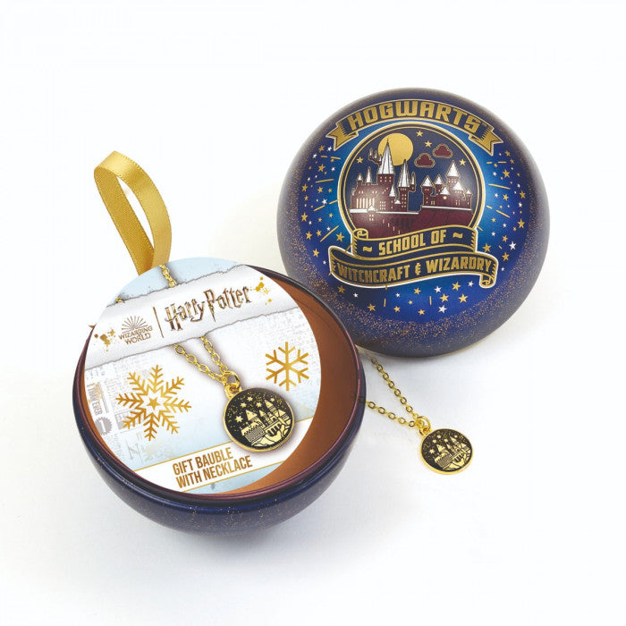 Harry Potter Hogwarts School of Witchcraft Gift Bauble Inc. Hanging Ornament - Tophatter Daily Deals