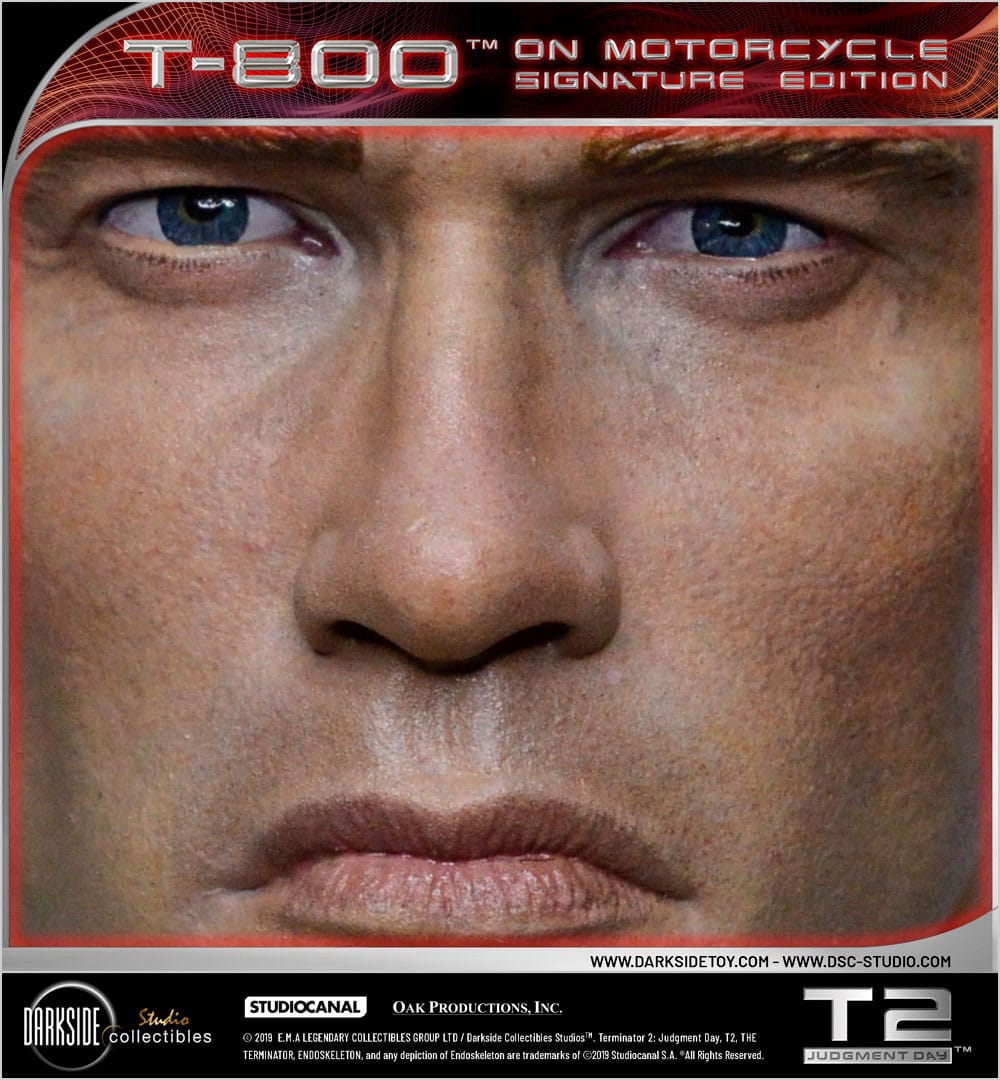 Terminator 2 - T-800 on Motorcycle Limited Signature Edition - COA Signed By Arnold Schwarzenegger! Model Motorcycle - Tophatter Daily Deals