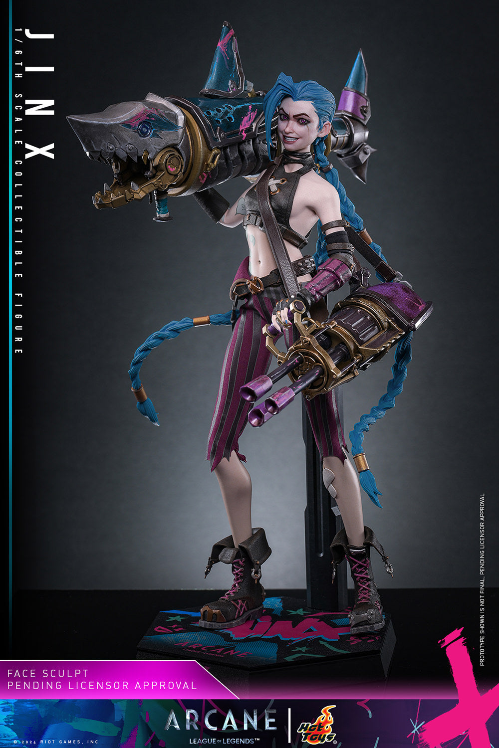 LAST CHANCE! Arcane - Jinx 1:6 Scale Figure | Hot Toys Scale Figure - Tophatter Daily Deals