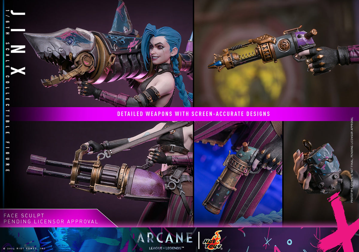 LAST CHANCE! Arcane - Jinx 1:6 Scale Figure | Hot Toys Scale Figure - Tophatter Daily Deals