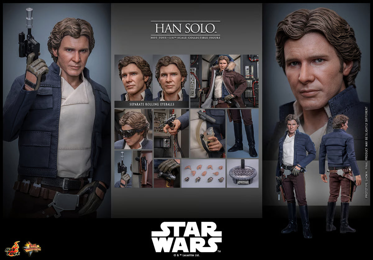 Star Wars - Empire Strikes Back Hot Toys 1/6 Han Solo Other Collectibles - Tophatter Daily Deals