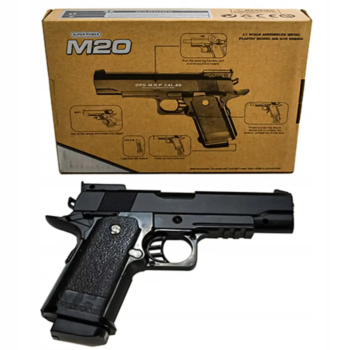 M20 6MM AIRSOFT PISTOL - Tophatter's Army Deals PISTOLS - Tophatter Daily Deals