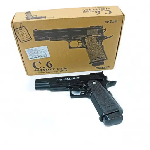 C6 6MM AIRSOFT PISTOL - Tophatter's Army Deals PISTOLS - Tophatter Daily Deals
