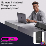 BLACK Rechargeable laptop power bank 0 - Tophatter Daily Deals