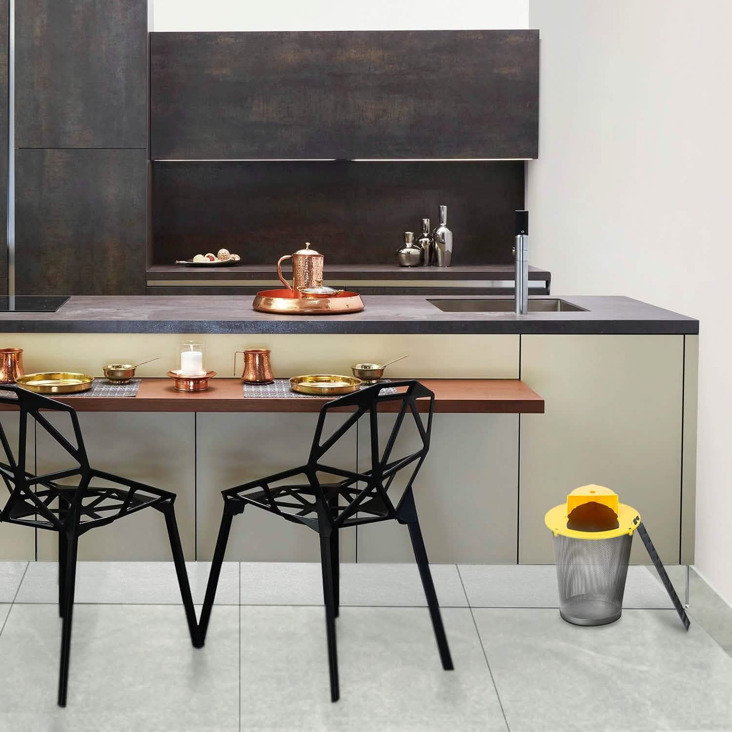 Humane Bucket Lid Mouse Trap with Ladder Auto Reset Pest Control - Tophatter Daily Deals