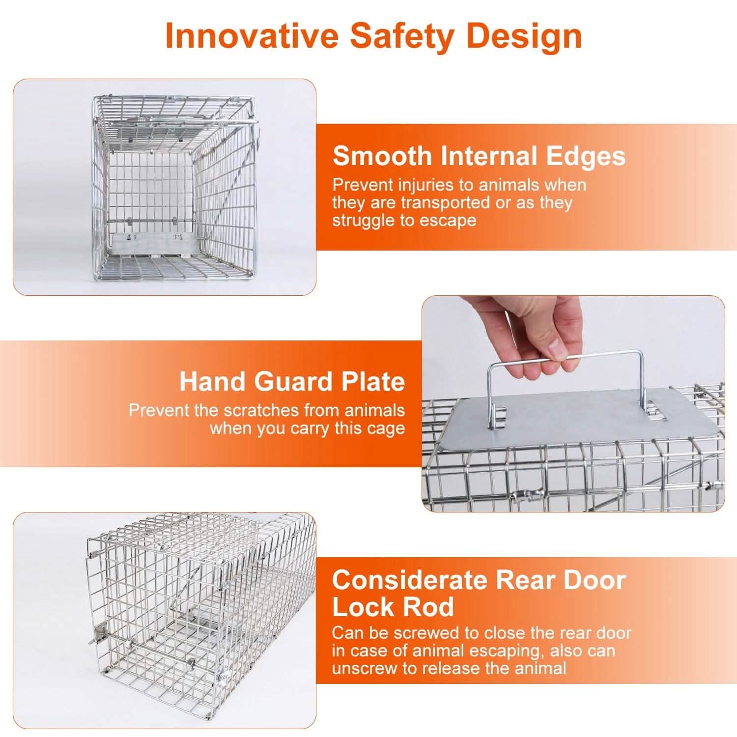 Humane Live Animal Rodent Cage Collapsible Galvanized Wire Pest Control - Tophatter Daily Deals