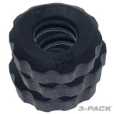Super Hunkyjunk 3 Piece Cockrings Tar Ice for Enhanced Bulge and Firmness > Cock Ring > Sets - Tophatter Daily Deals