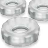 Super Hunkyjunk Three Piece Cockrings Clear Ice > Cock Ring > Sets - Tophatter Daily Deals