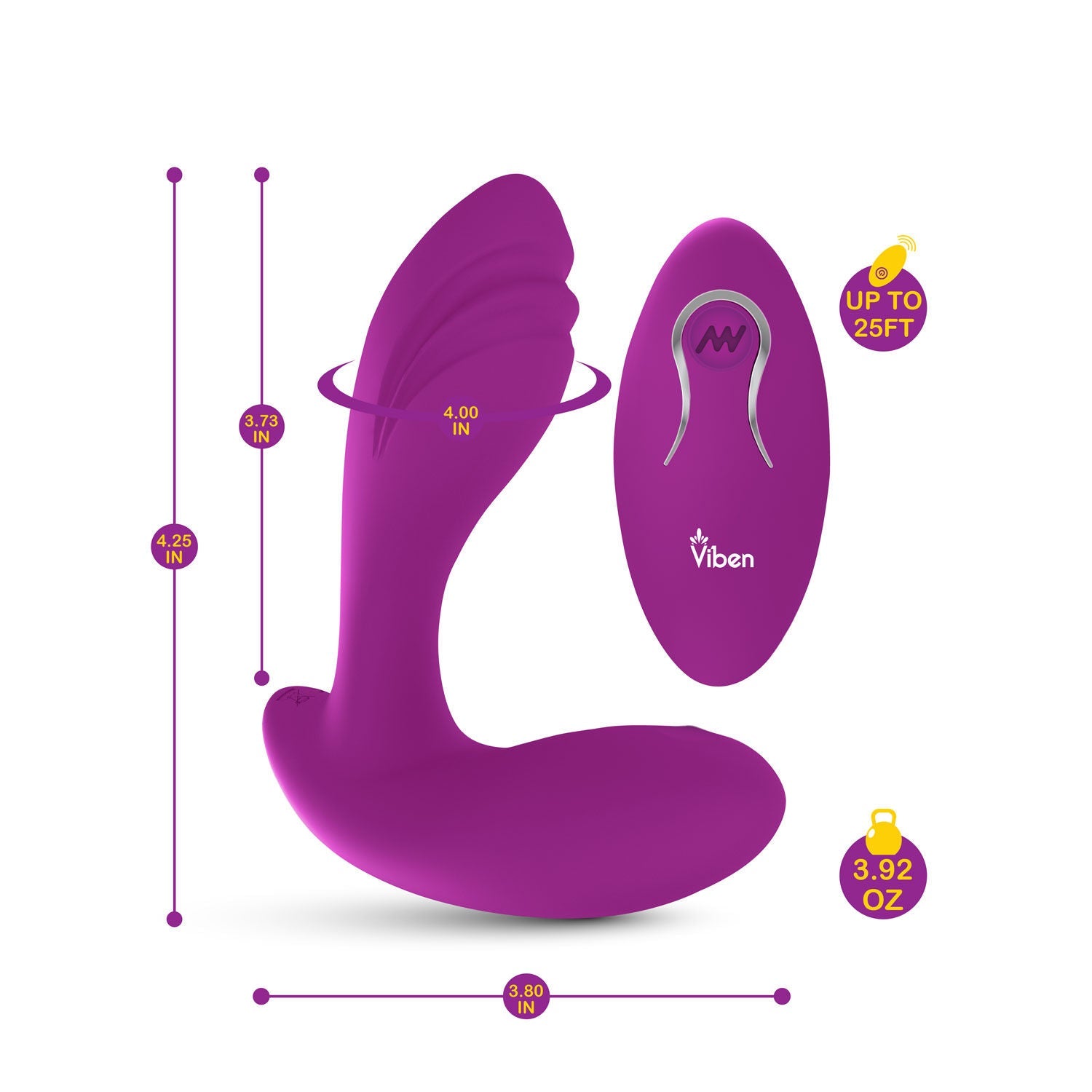 Epiphany Clitoral Rollerball Panty Vibe (Berry) – Remote-Controlled Dual Motor Panty Vibrator > Sex Toys For Ladies > Panty Vibes - Tophatter Daily Deals