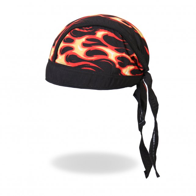 Hot Leathers Flames Headwrap Premium Motorcycle Durag Headwrap - Tophatter Daily Deals