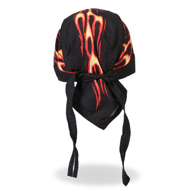 Hot Leathers Flames Headwrap Premium Motorcycle Durag Headwrap - Tophatter Daily Deals