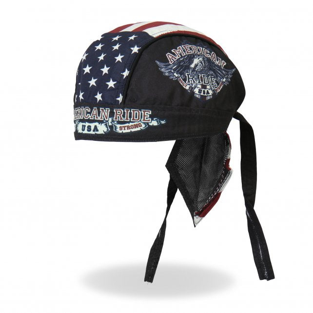 Hot Leathers American Ride Eagle Headwrap Premium Flag Du-Rag Headwrap - Tophatter Daily Deals