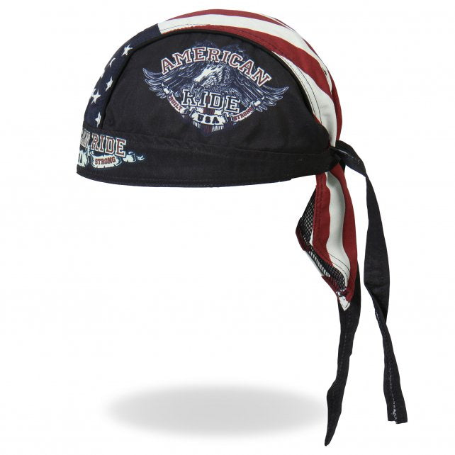 Hot Leathers American Ride Eagle Headwrap Premium Flag Du-Rag Headwrap - Tophatter Daily Deals