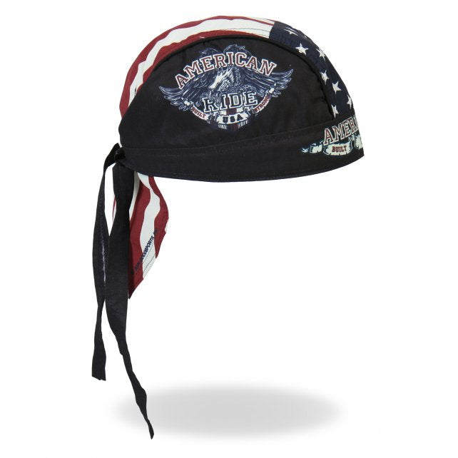Hot Leathers American Ride Eagle Headwrap Premium Flag Du-Rag Headwrap - Tophatter Daily Deals
