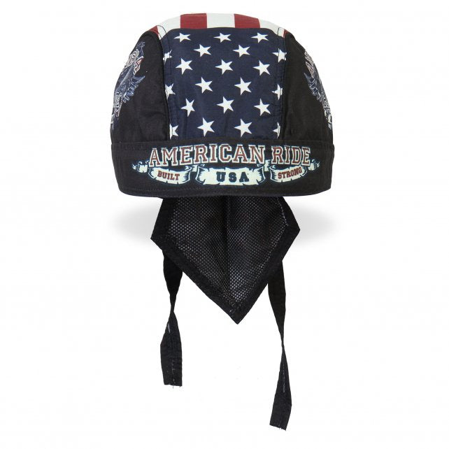 Hot Leathers American Ride Eagle Headwrap Premium Flag Du-Rag Headwrap - Tophatter Daily Deals