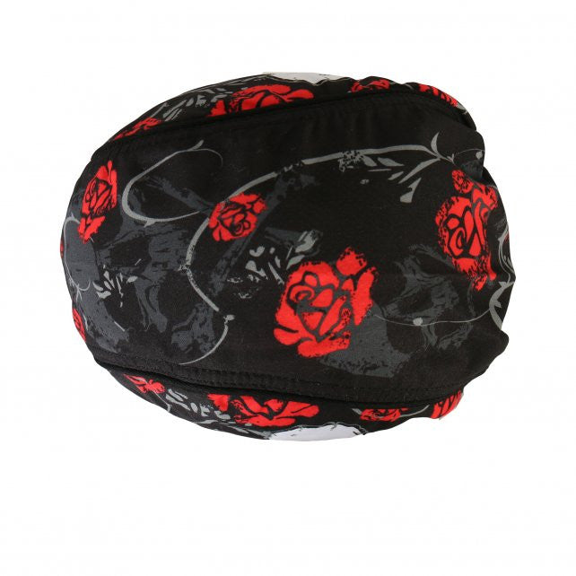 Hot Leathers Skull & Roses Headwrap Lightweight Live Free Durag Headwrap - Tophatter Daily Deals