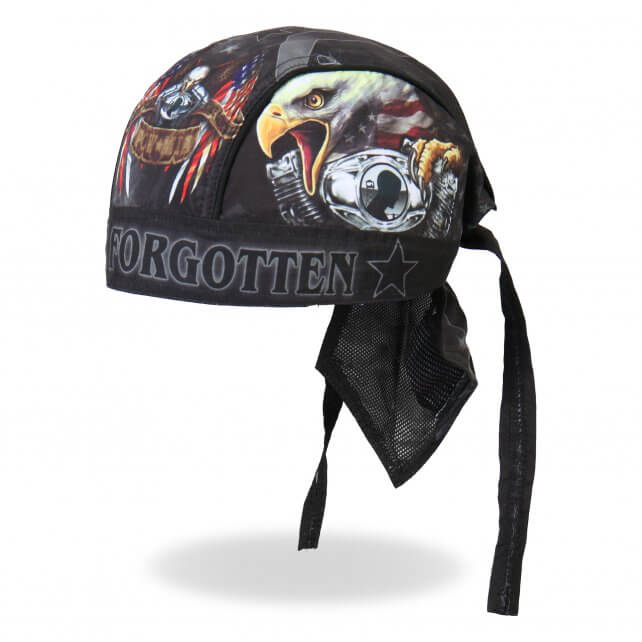 Hot Leathers Born Free Eagle POW Headwrap Premium Biker Du-Rag Headwrap - Tophatter Daily Deals