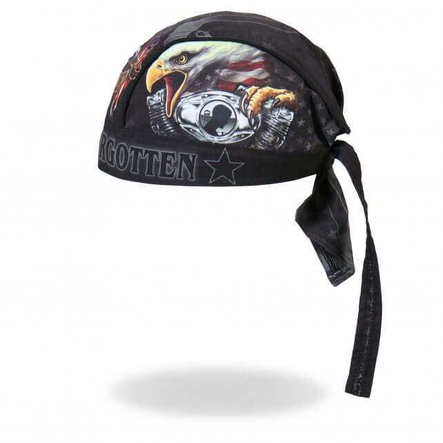 Hot Leathers Born Free Eagle POW Headwrap Premium Biker Du-Rag Headwrap - Tophatter Daily Deals