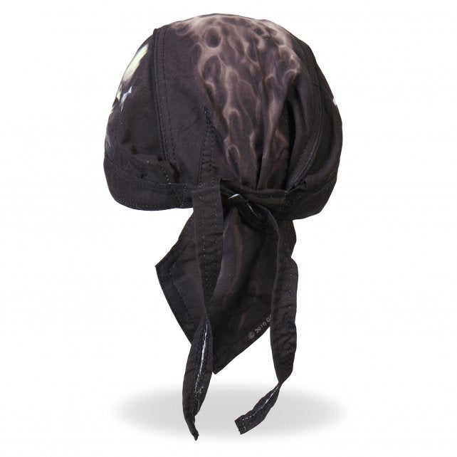 Hot Leathers Skull & Wrench Bones Headwrap Premium Biker Du-Rag Headwrap - Tophatter Daily Deals