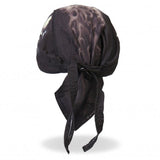 Hot Leathers Skull & Wrench Bones Headwrap Premium Biker Du-Rag Headwrap - Tophatter Daily Deals