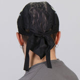 Hot Leathers Skull & Wrench Bones Headwrap Premium Biker Du-Rag Headwrap - Tophatter Daily Deals