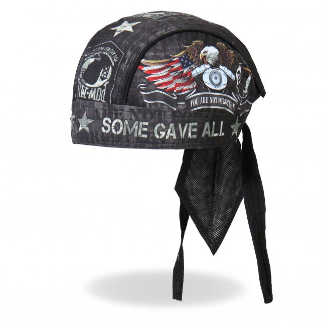Hot Leathers All Gave Some Headwrap Premium POW Military Biker Du-Rag Headwrap - Tophatter Daily Deals