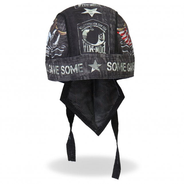 Hot Leathers All Gave Some Headwrap Premium POW Military Biker Du-Rag Headwrap - Tophatter Daily Deals