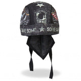 Hot Leathers All Gave Some Headwrap Premium POW Military Biker Du-Rag Headwrap - Tophatter Daily Deals