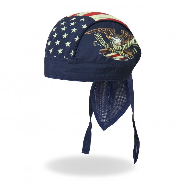 Hot Leathers Keep And Bear Arms Headwrap Premium Biker Du-Rag Headwrap - Tophatter Daily Deals