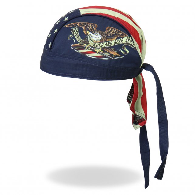 Hot Leathers Keep And Bear Arms Headwrap Premium Biker Du-Rag Headwrap - Tophatter Daily Deals
