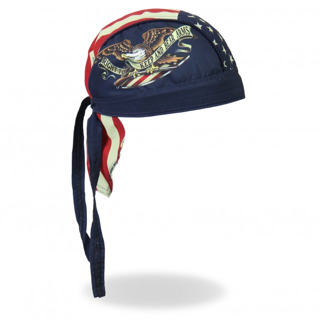 Hot Leathers Keep And Bear Arms Headwrap Premium Biker Du-Rag Headwrap - Tophatter Daily Deals