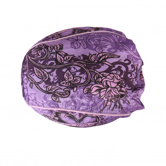 Hot Leathers Purple Stained Heart Headwrap Flower Premium Du-Rag Headwrap - Tophatter Daily Deals