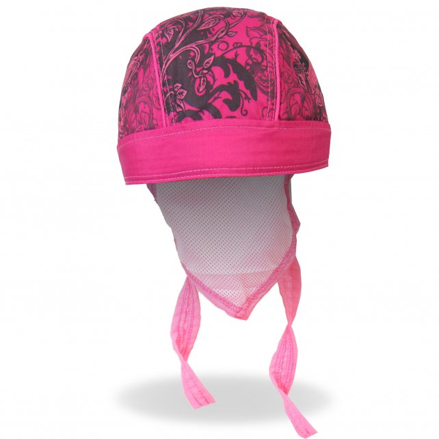 Hot Leathers Maroon Stained Heart Headwrap Flower Premium Du-Rag Headwrap - Tophatter Daily Deals